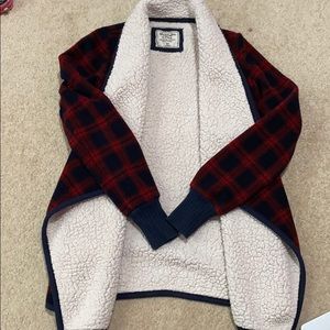 Sherpa Flannel Cardigan